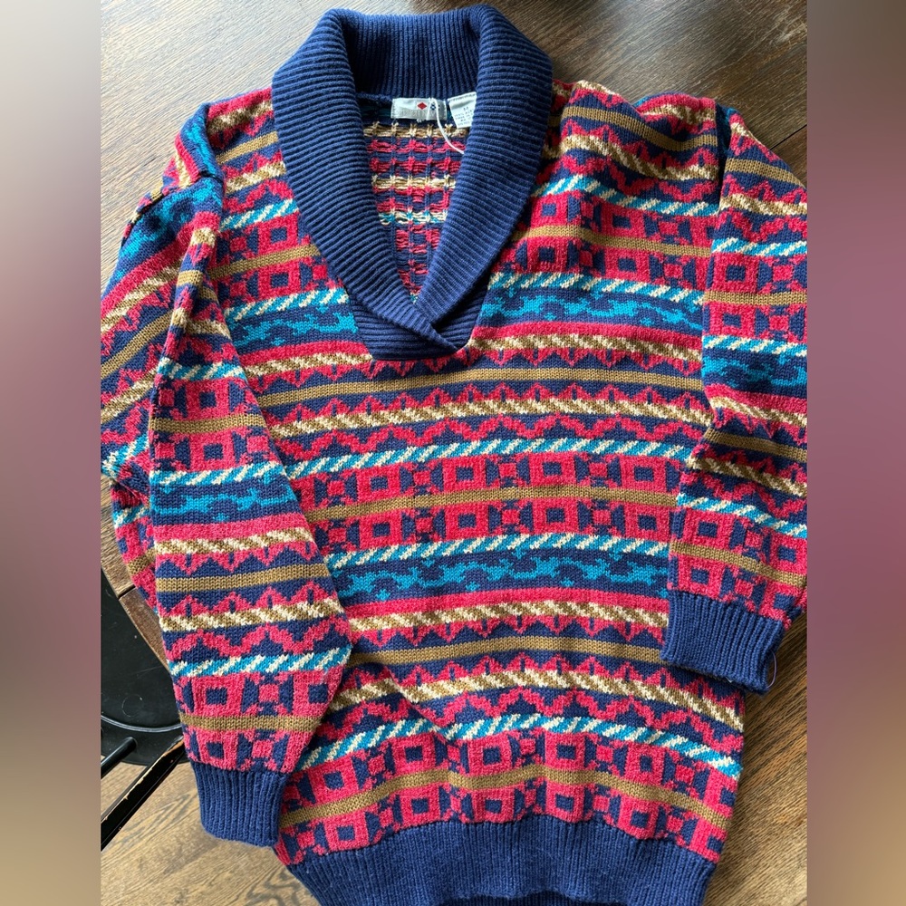 Grandpa Sweater vintage French navy
